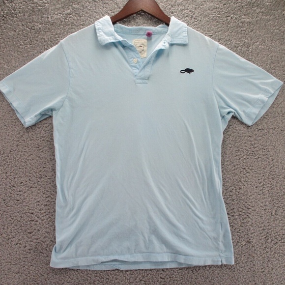 Marc Jacobs Mens Stinky Rat Polo Shirt Short Sleeves Blue Size Medium - Picture 1 of 10